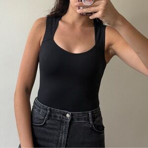Abercrombie & Fitch Black Sleeveless Women's Bodysuit